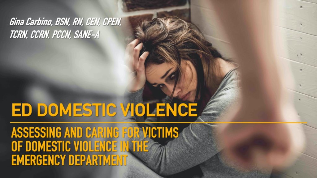 Emergency Department Domestic Violence Domestic Violence